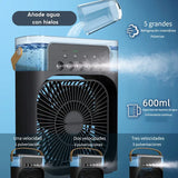 Mini Ventilador Portátil con Humidificador