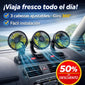Ventilador para auto de 3 cabezales 360° - Versión 2026